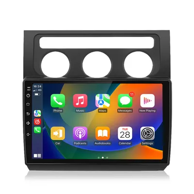 Obrázek produktu pro 6+128GB Für VW Touran  1T1 1T2 1T3 2003-2010 10''Autoradio carplay GPS Navi WIFI BT SWC RDS Android14 DAB+ USB 8kern  4GSIM 2din