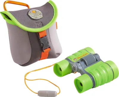 Produktbild von HABA Terra Kids 1004132001 Kinderfernglas Set – Robustes Outdoor Fernglas für Kinder, 4X Vergrößerung – Naturforscher Set inkl. Tasche & Wissenskarten – Geschenk für Kinder 4-8 Jahre