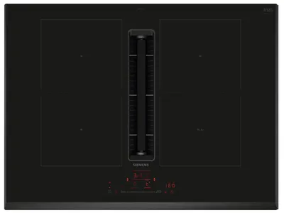 Produktbild von Siemens ED751HQ26E, Schwarz, Integriert, 71 cm, Zonen-Induktionskochfeld, Glaskeramik, 4 Zone(n)