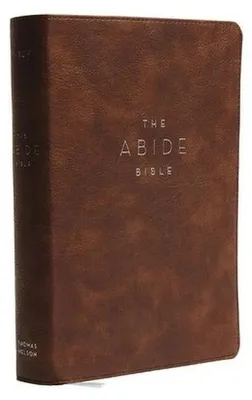Obrázok produktu pre NKJV, Abide Bible, Leathersoft, Brown, Red Letter, Comfort Print