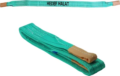 Produktbild von 2 Tonnen Tragfähigkeit 2 Meter Länge Hebegurt Rundschlinge Hebeband Bergegurt aus Polyster mit Endschlaufen für Kran, Abschleppen Grün