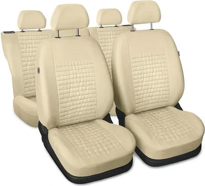 Produktbild von Autositzbezüge Universal Schonbezüge Sitzauflage PKW Auto Set für Lancia Y Beige