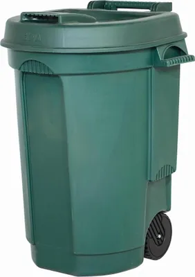 Produktbild von Abfallbehälter mit Rädern 110 L Grün