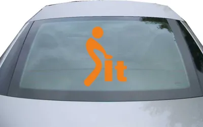 Produktbild von Indigos UG - Aufkleber Heckscheibe & Motorklappe DE6458 - orange - 600x428 mm - It - Auto Scheiben Fenster Heckklappe Tuning Racing JDM - Die cut