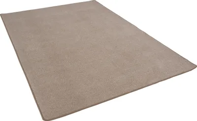 Produktbild von Trend Velours Teppich Kurzflor Modern Pflegeleicht Einfarbig, Größe:200x300 cm, Farbe:Sand