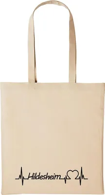 Produktbild von Huuraa Baumwollbeutel Hildesheim Geschenk Einkaufstasche Natural 10 Liter Baumwolle Hildesheim Accessoire