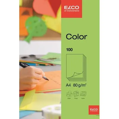 Produktbild von Elco 74616.62, Universal, A4 (210x297 mm), 100 Blätter, 80 g/m², Grün, Forest Stewardship Council (FSC)