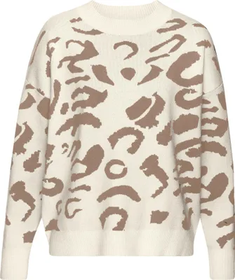 Produktbild von LASCANA Jacquardpullover creme-camelfarben Größe 36/38