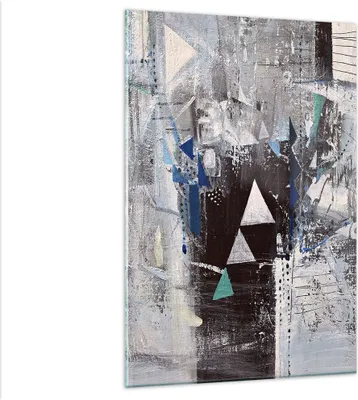 Produktbild von Bilder auf glas - Einteilig - Abstraktion modern - 80x120cm - Glasbilder - Wandbilder - Bilder - zum Aufhängen bereit - Wanddekoration aus Glas - Glas Bilder - Wandbild auf Glas - GPA80x120-4006