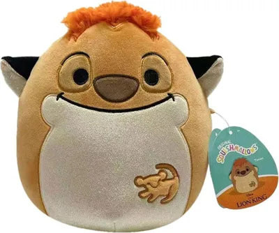 Produktbild von Jazwares SQDI00551 - Disney Der König der Löwen - Squishmallows - Timon Plüschfigur, 20 cm