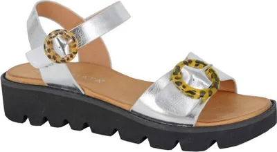 Produktbild von Cipriata - Damen Sandalen mit Keilabsatz "Mimi" DF2326 (42 EU) (Silber)
