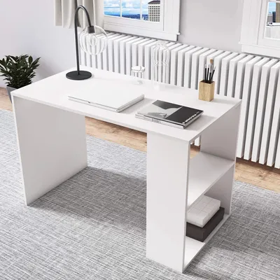 Produktbild von Deserto Schreibtisch, Weiß, 112 x 75 x 60 cm