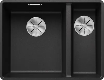 Immagine prodotto di BLANCO SUBLINE 340/160-F, SILGRANIT® PuraDur®, antracite, lavabo principale a sinistra, senza telecomando di scarico