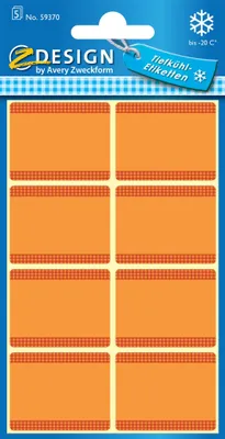 Produktbild von AVERY Zweckform ZDesign Tiefkühletiketten HOME orange 5 Blatt à 8 Etiketten