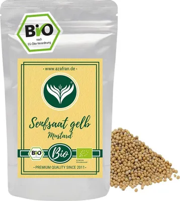 Obrázek produktu pro Hořčičná semínka Azafran Senfsaat Gelb Mustard 250g
