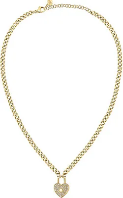 Immagine prodotto di Collana romantica placcata oro con cristalli Abbraccio SABG25