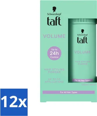 Produktbild von Taffeta - Volumen - Haarstylingpuder - Sofortiges Volumen - 10 gr - Vorteilspack - 12 Stücke