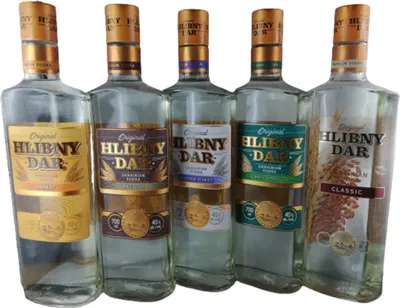 Produktbild von Vodka Hlebnij Dar 5 Sorten (5 x 0,7L) Wodka SPARSET