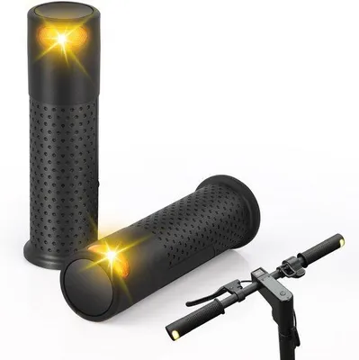 Produktbild von Scooter-Reflektoren mit Griff, Blinker, weichem Griff (ein Paar, schwarz)