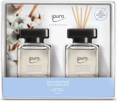 Produktbild von ipuro ESSENTIALS Raumduft Baumwolle Fields