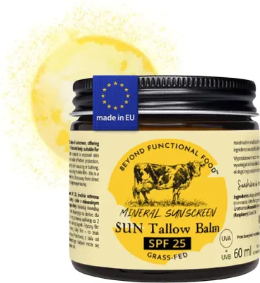 Produktbild von Tallow Sonnencreme fürs Gesicht – Natürlicher Sonnenschutz mit Zinkoxid non-nano - Ohne Aluminium - 60 ml