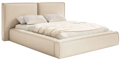Produktbild von Selsey Tilves – Polsterbett 140x200 mit Bettkasten, Lattenrost, Chenille, hellbeige