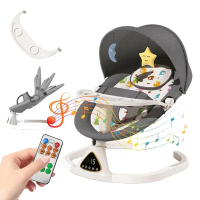 Produktbild von Babywippe - Elektrische Babywippe - Babybett - Wippstuhl - Elektrischer Schaukelstuhl