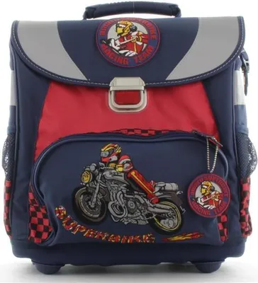 Produktbild von amaro Schulranzen Premium mit passendem Schlüsselanhänger Biker