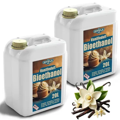 Obrázok produktu pre etanol 96,6% 40 litrov s vôňou vanilky pre krb