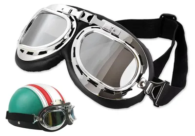 Produktbild von Cosplay Brille Pilotenstil, schwarz, für Kostüm