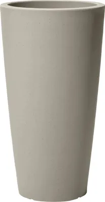 Image de Step2 Tremont Pot de Fleur - Rond et Grand - Béton | 38,1 x 38,1 x 71,1 cm | Jardinière Balcon Léger et Facile à déplacer - Plastique rotomoulé