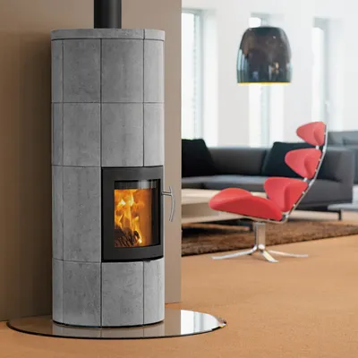 Produktbild von Lotus M2 Kaminofen Schwarz/ Speckstein, Rauchabgang oben