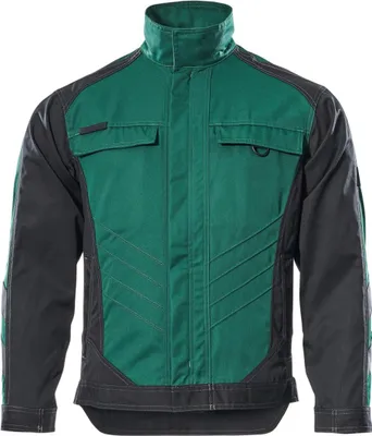 Produktbild von MASCOT 12209-442-0309-2XL, Jacke, Unisex, Schwarz, Grün, 2XL, 116 cm, Baumwolle, Polyester