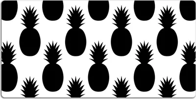 Produktbild von Schreibtischmatte Tischunterlage 100x50 cm Mauspad - Schwarze Ananas