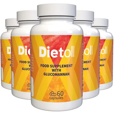 Produktbild von Dietoll - 300 Kapseln (5x 60 Kapseln), 5er Pack