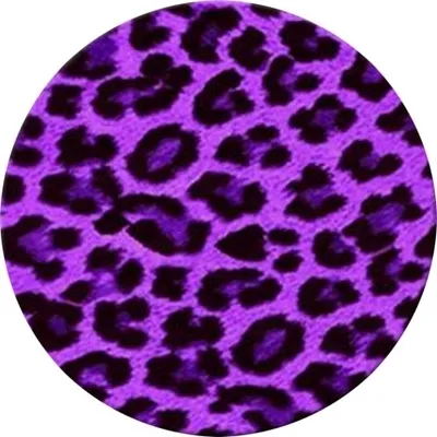 Produktbild von Lila Knopf mit Leopardenmuster