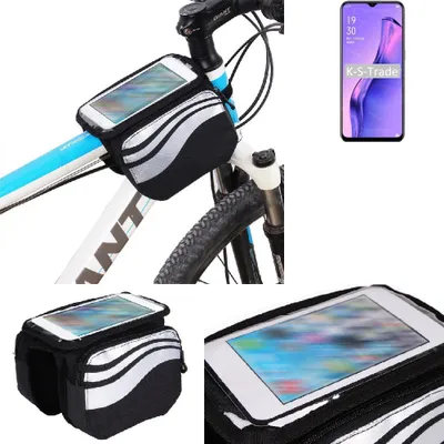 Produktbild von K-S-Trade Rahmentasche Fahrrad-Halterung kompatibel mit Oppo A31 Rahmenhalterung Fahrrad Handyhalterung Fahrradtasche Handy Smartphone Halterung Bike
