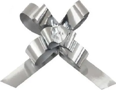 Produktbild von Bänder mit Schleifen 1cm 50Stk Silber