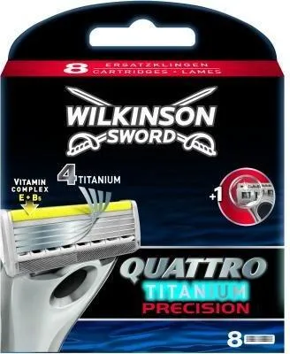 Produktbild von Wilkinson Sword - Quattro Titanium Precision ( 8 pcs ) 8.0ks