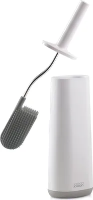 Obrázek produktu pro Toaletní kartáč Joseph Joseph Flex 70515, flexibilní hlava ve tvaru D, bílá/šedá