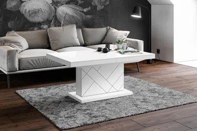 Produktbild von Design Couchtisch Tisch HM-333 Hochglanz höhenverstellbar ausziehbar