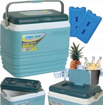 Produktbild von PINNACLE TPX7006 25L Tragbare Kühlbox mit Griff + 2 Kühlakkus