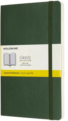 Produktbild von Moleskine Notizbuch, Format Large/A5, kariert, in Myrtengrün