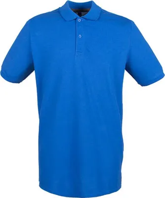 Produktbild von Henbury H101 | Herren Modern Fit Baumwolle Microfine-Piqué Polo Shirt - Farbe: Royal - Größe: 3XL