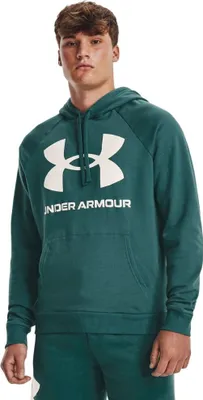 Produktbild von UNDER ARMOUR Rival Fleece Big Logo Hoodie Herren 722 - coastal teal/onyx white M
