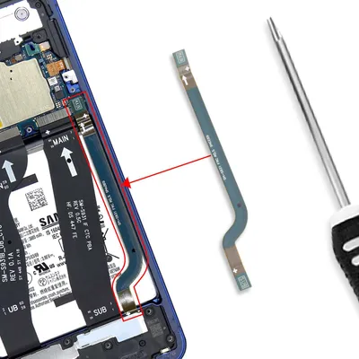 Produktbild von Samsung, Original FRC-Flex Galaxy S25 Ladeanschluss, Blau