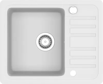 Obrázek produktu pro vidaXL Granitový dřez Single Bowl White