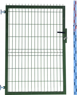Zdjęcie produktu dla FURTKA 140cm zielona PANELOWA RAL6005 ogrodzeniowa 143cm
