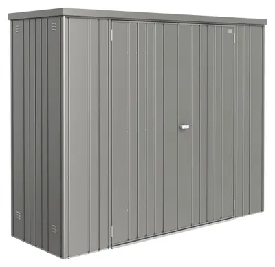Immagine prodotto di Armadio per attrezzi da giardino Biohort 230 in lamiera 227 x 83 x 182,5 cm grigio quarzo metallizzato
