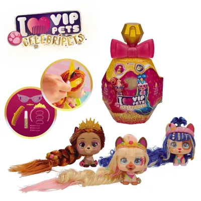 Image de VIP PETS Chiot à coiffer à la mode 10 surprises CELEBRIPETS